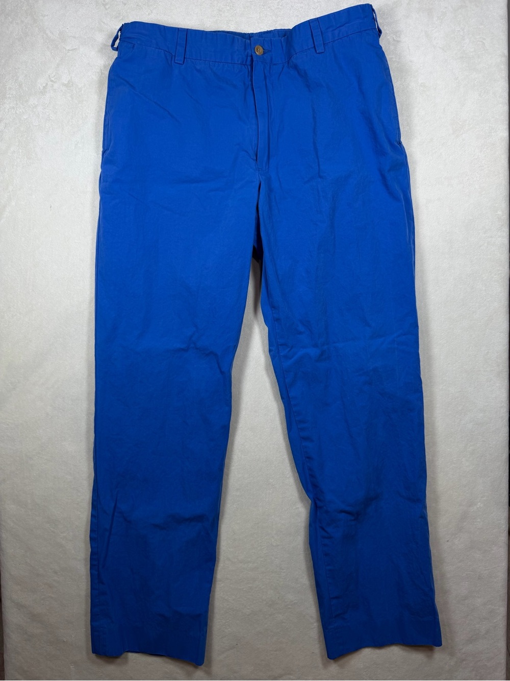 Men's Bills Khakis 34W 32L 100% Cotton Made in USA Electric Blue Chino Pants
